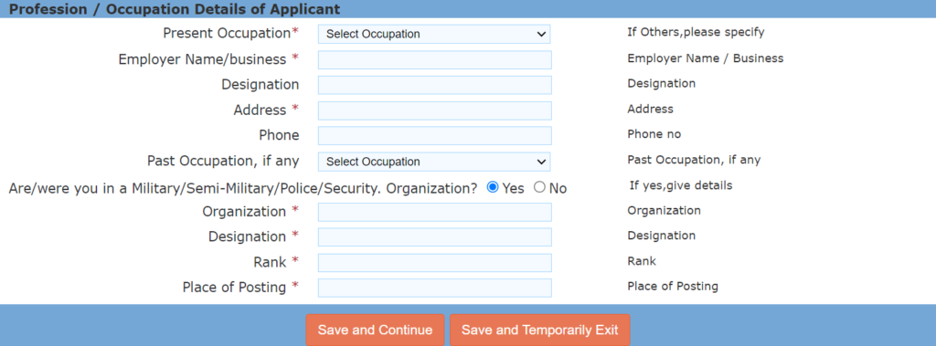 indian tourist visa place of issue