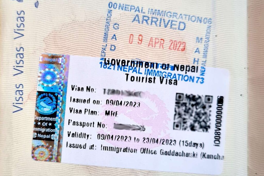 Visa Népal à l'arrivée
