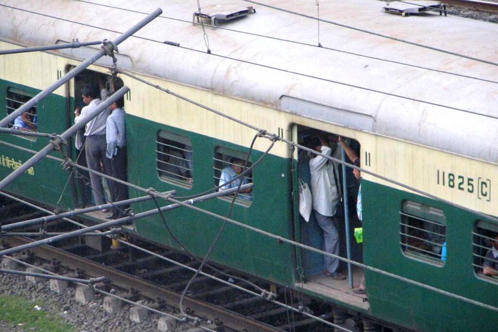 Les trains à Calcutta.