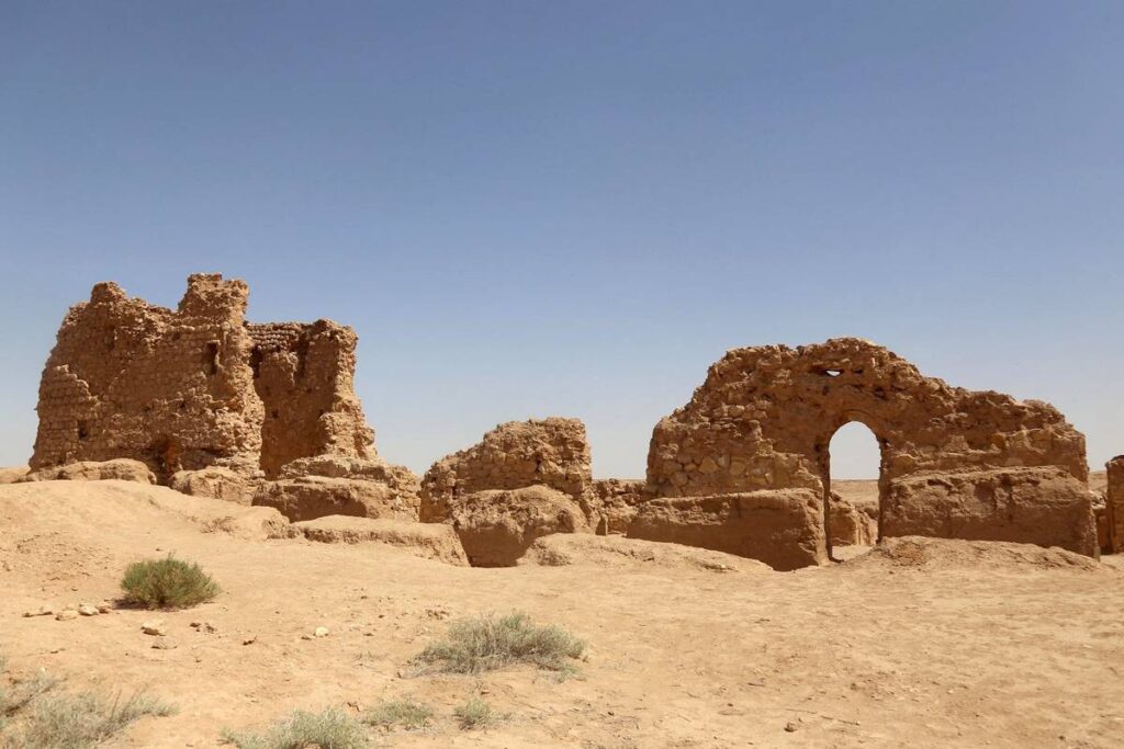 Al Aqiser church in ruins near Karbala