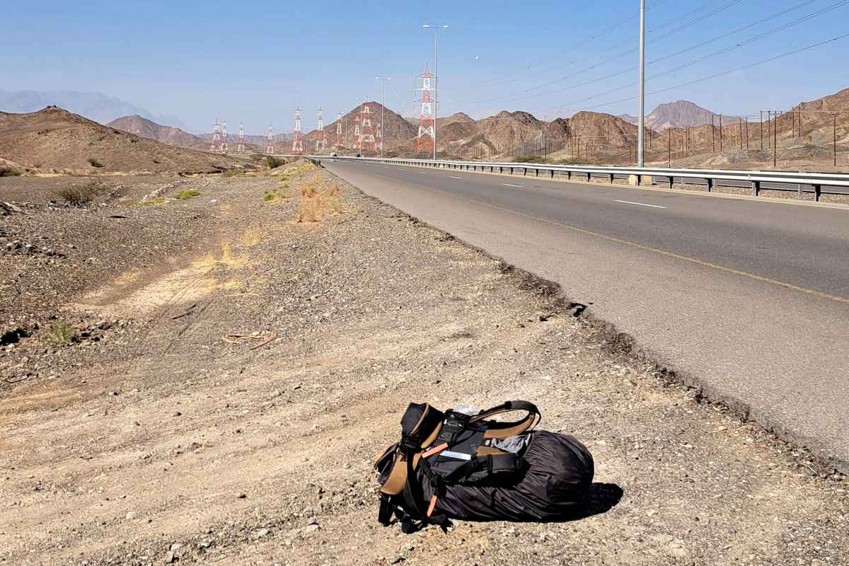 Hitchhiking in Oman